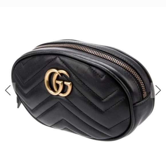 Gucci Black Quilted Leather Belt Bag - Copy - Picture 2 of 8
